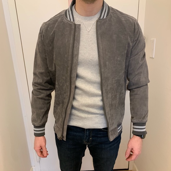 Express Other - Express Men’s Genuine Suede Jacket